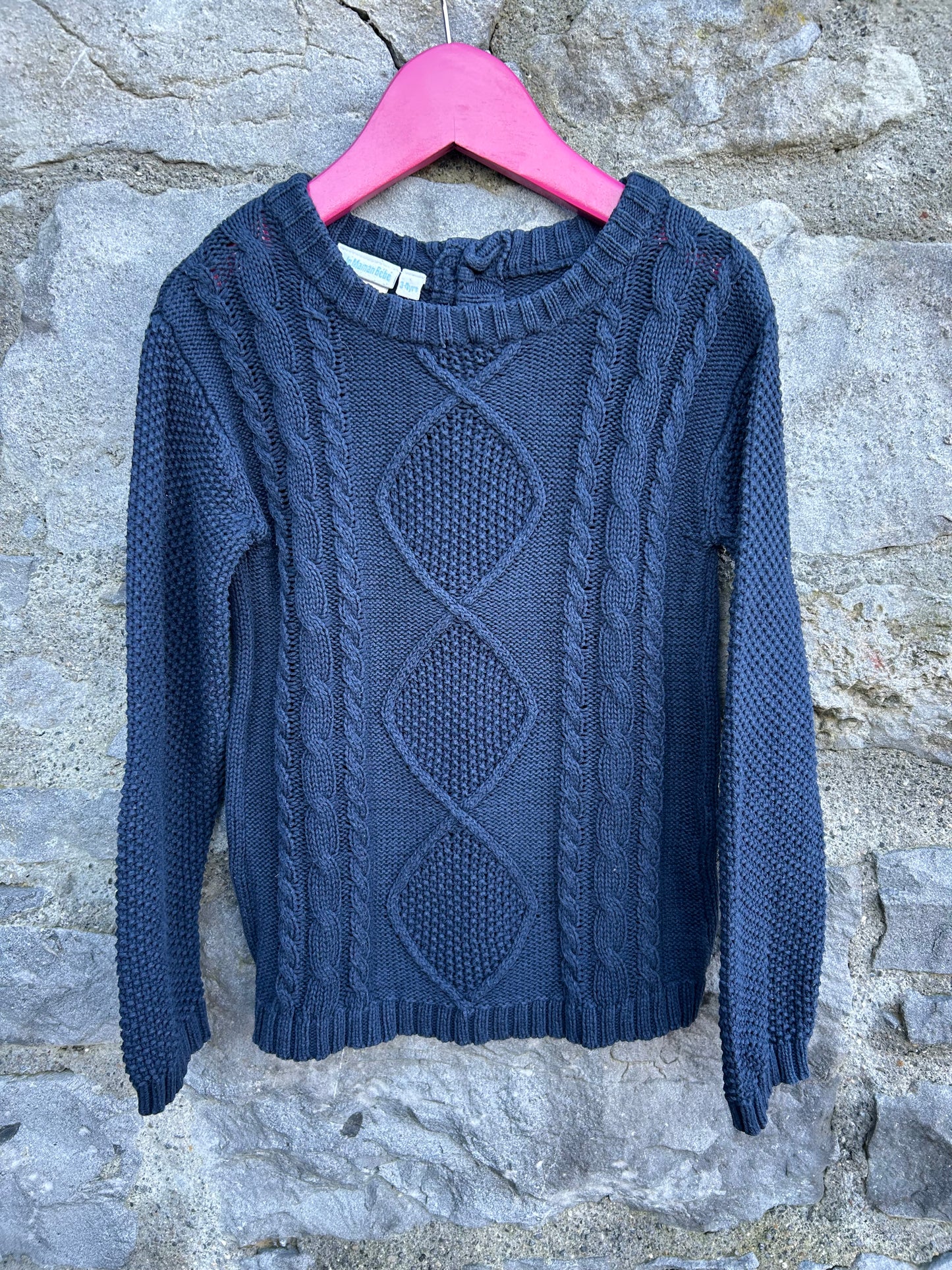 Navy knot jumper  3-4y (98-104cm)