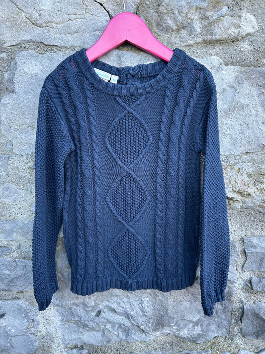 Navy knot jumper  3-4y (98-104cm)