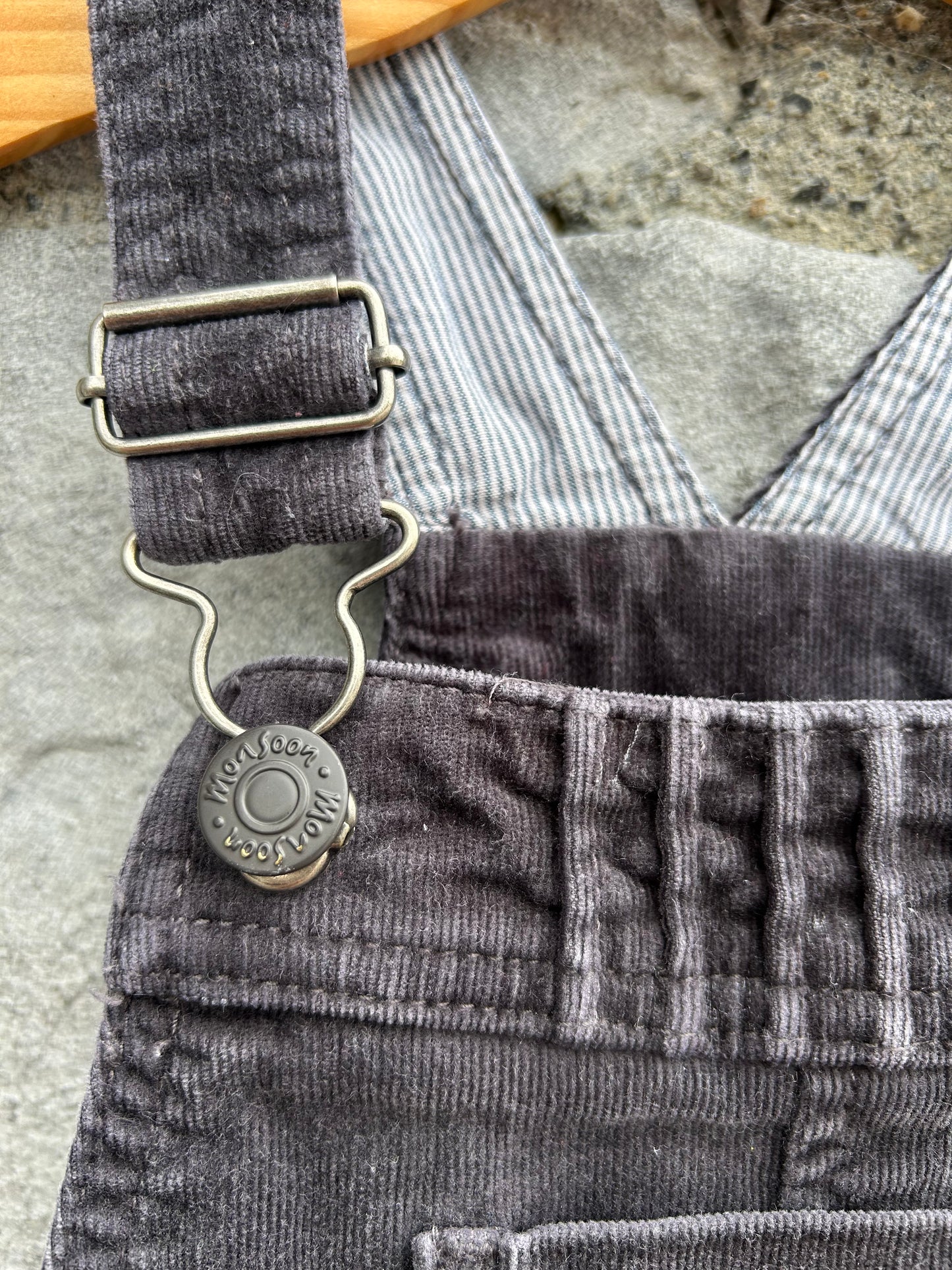Charcoal cord dungarees  3-4y (98-104cm)