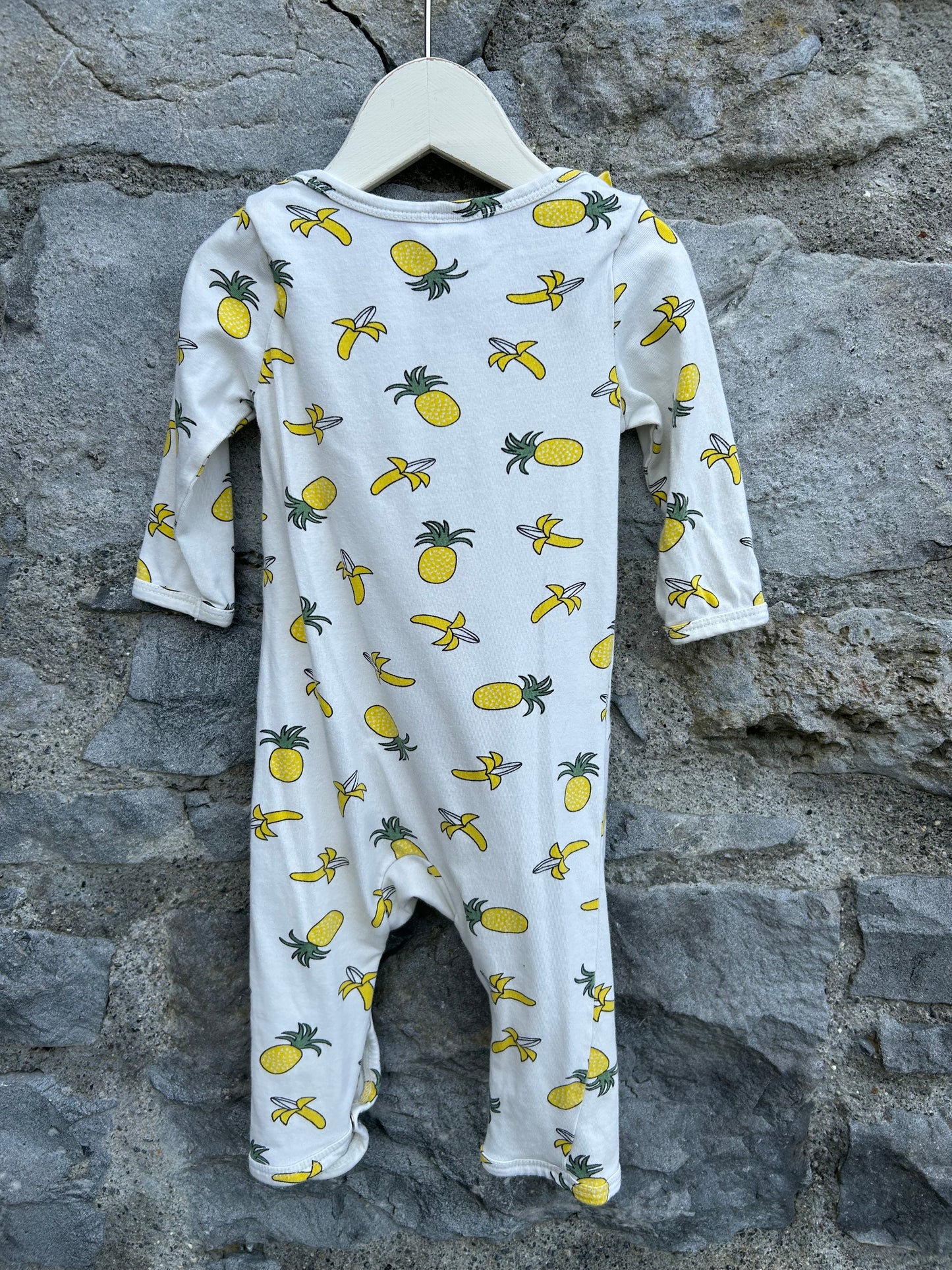 Tropical fruit white onesie 3m (62cm)