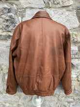 Load image into Gallery viewer, 90s brown leather jacket
