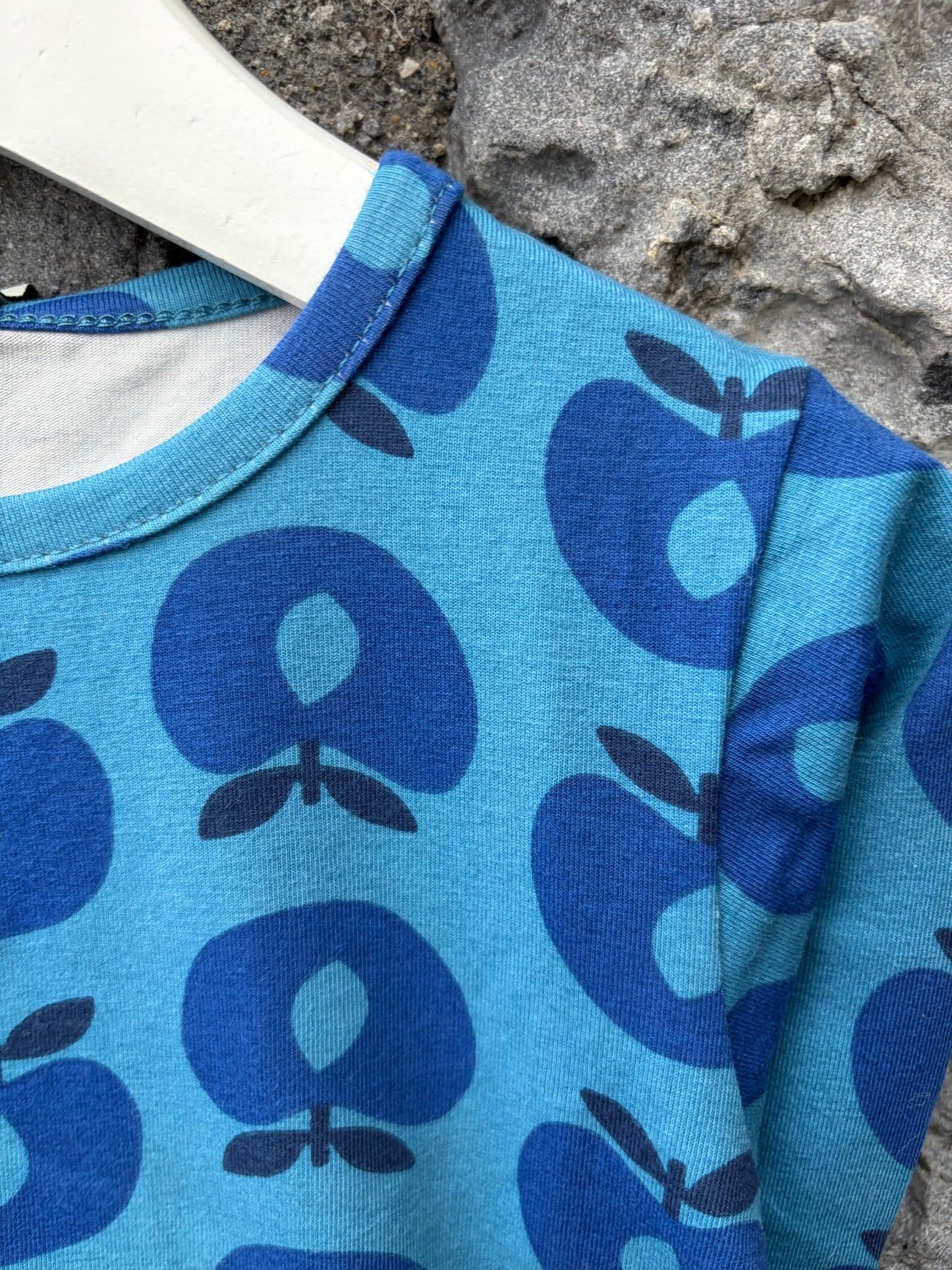 Blue apples top  3-4y (98-104cm)