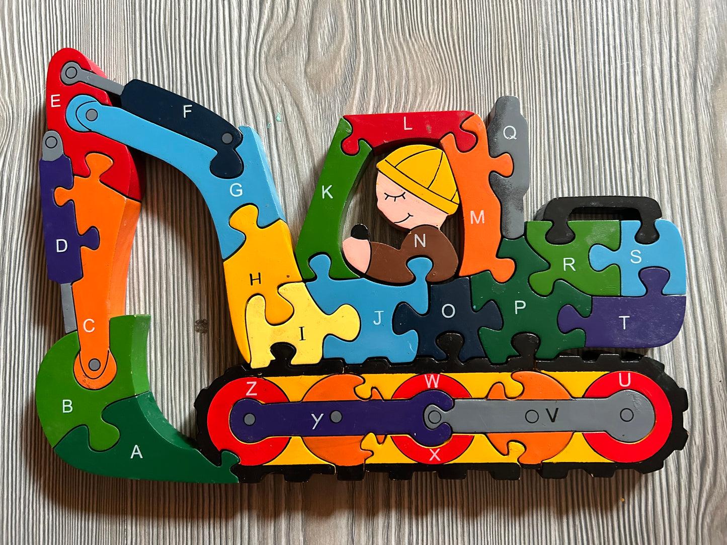 Digger alphabet jigsaw