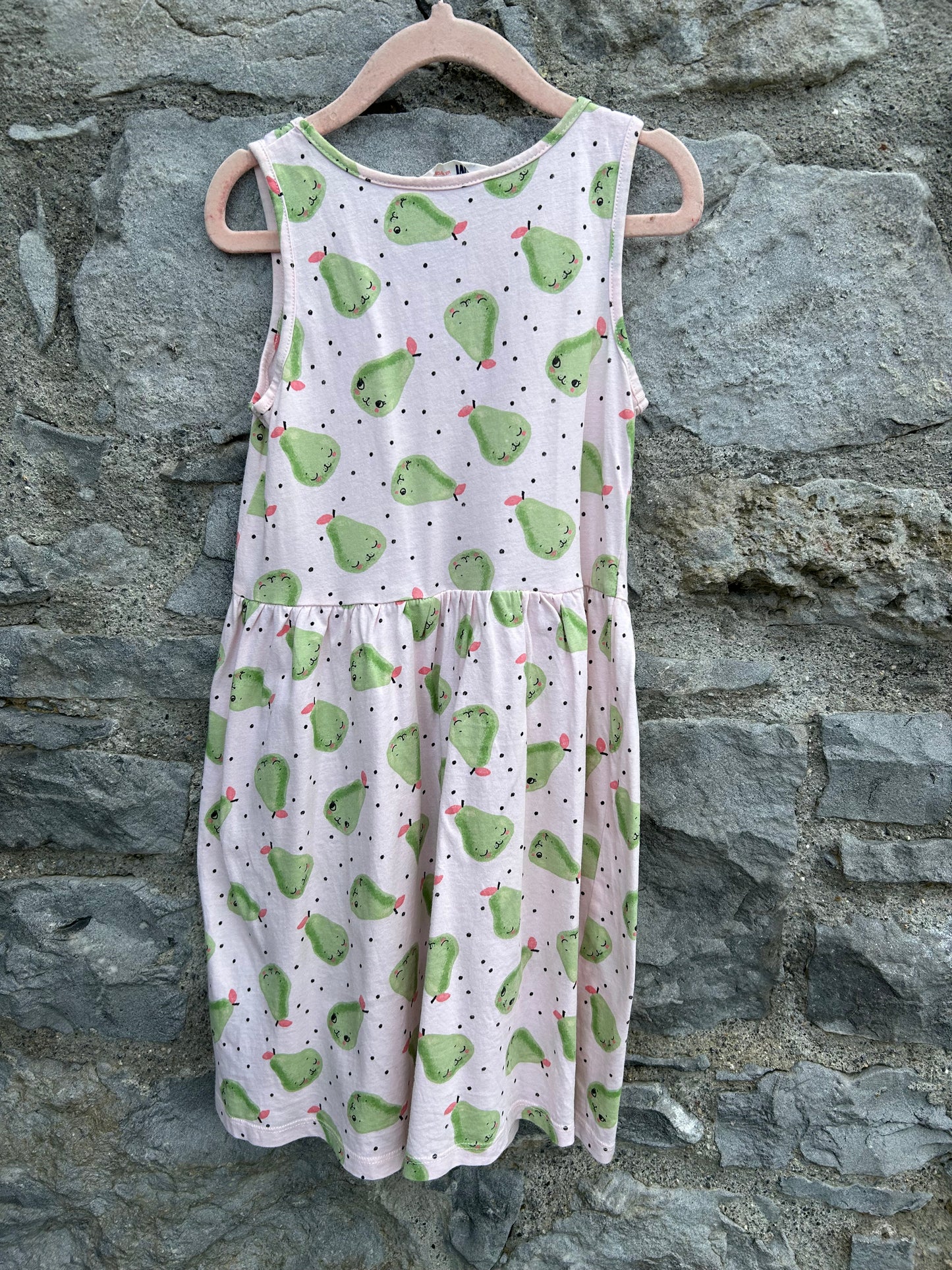 Pears pink dress  7y (122cm)
