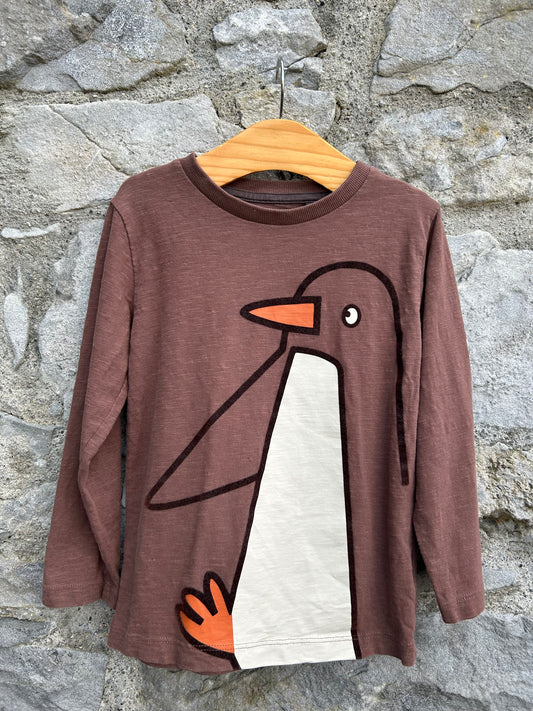 Penguin brown top 3-4y (98-104cm)