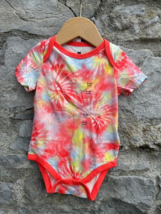 Red tie dye vest  6-12m (68-80cm)