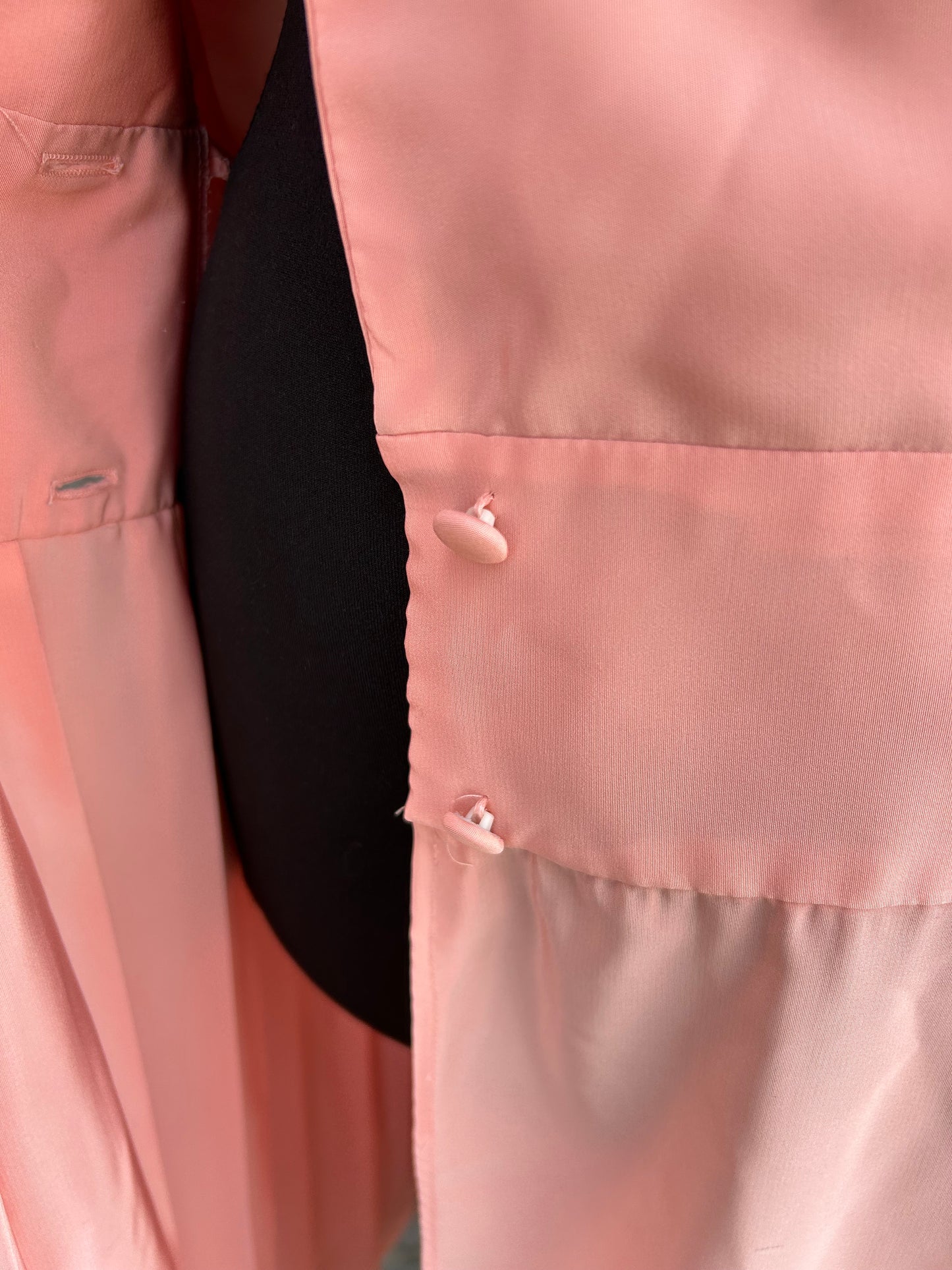 80s peach wrap dress uk 8