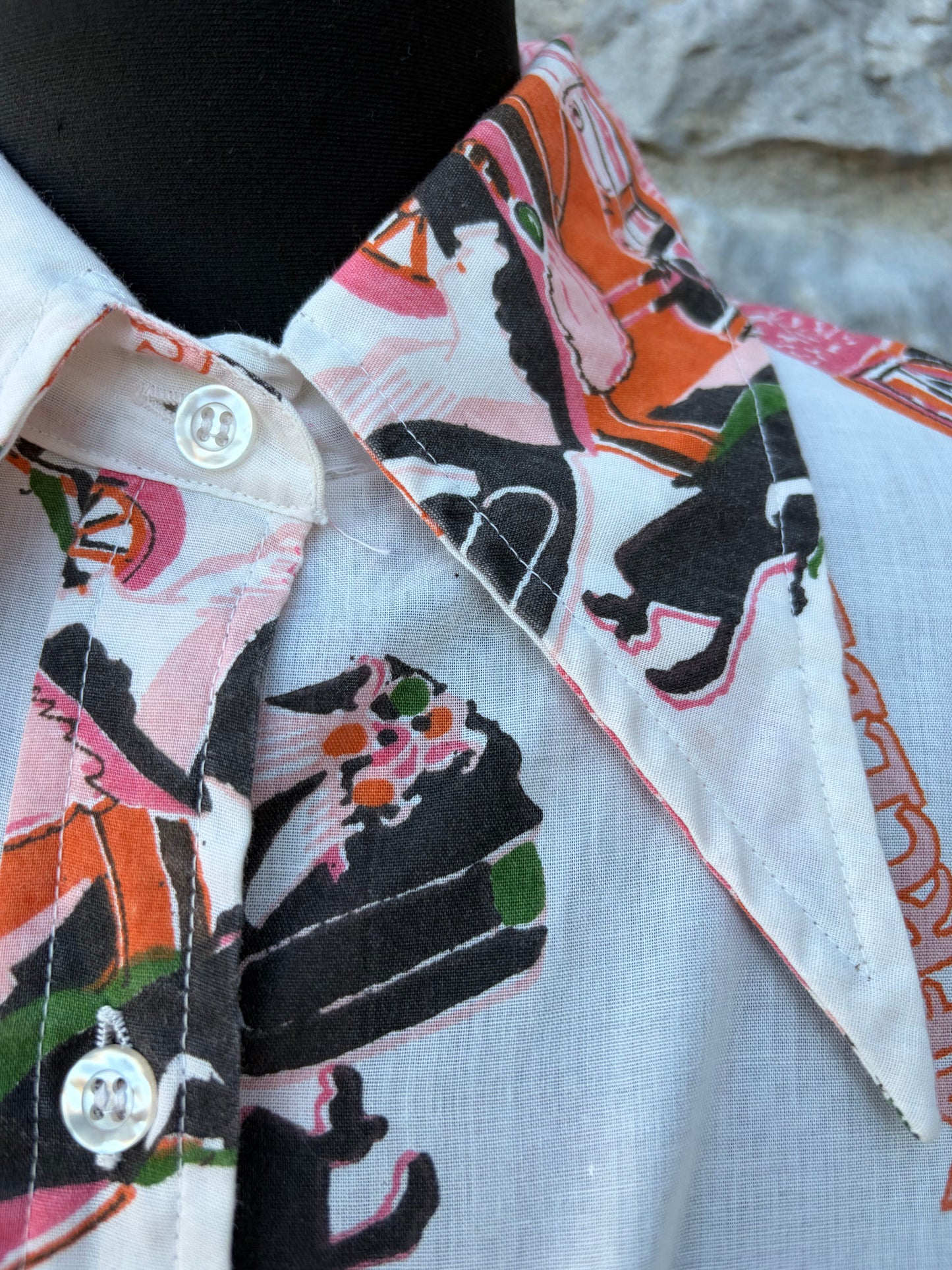 70s Mercedes blouse uk 10