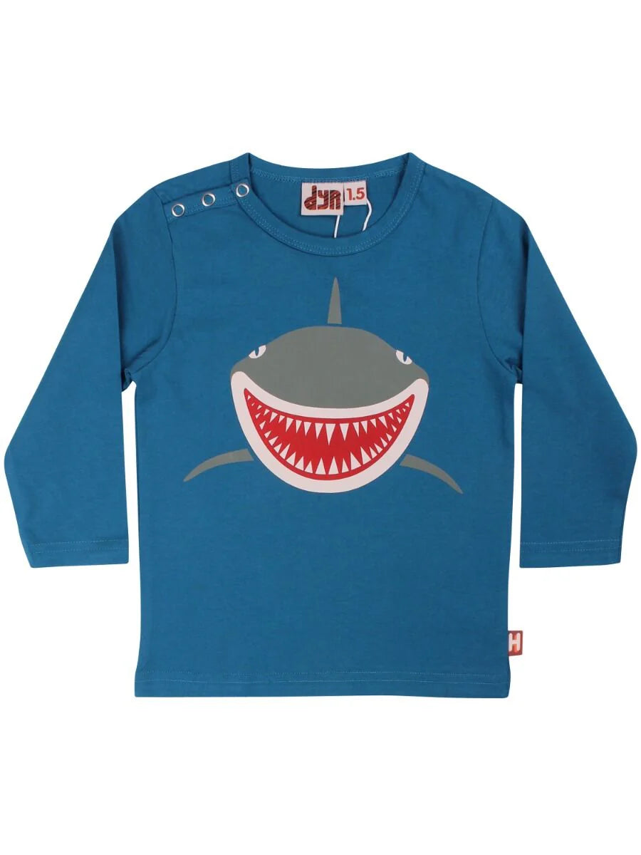 Shark blue top  2-3y (92-98cm)