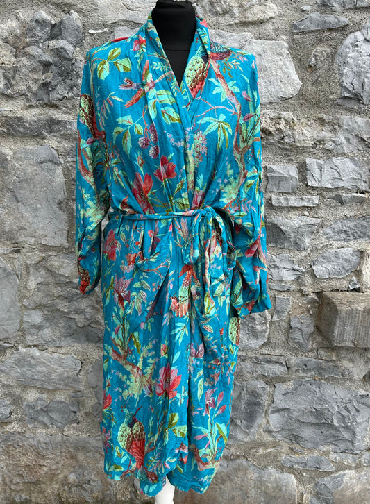 Birds teal gown uk 12-14