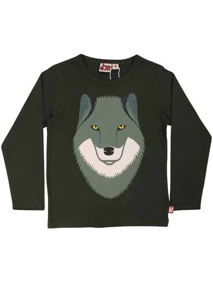 Khaki wolf top  2-3y (92-98cm)