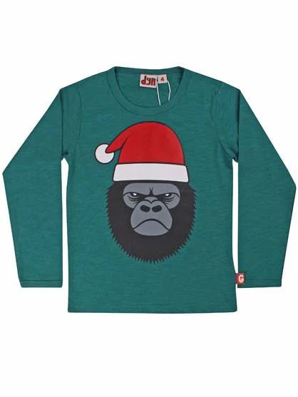 Christmas grumpy gorilla top  3-4y (98-104cm)