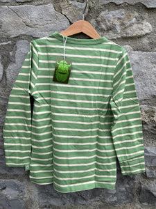 Green stripy top  6-7y (116-122cm)