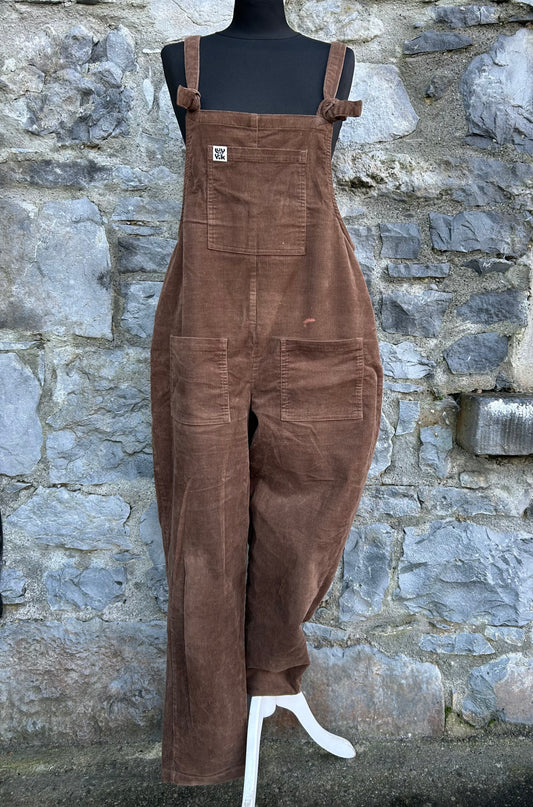 Brown cord dungarees uk 12-14