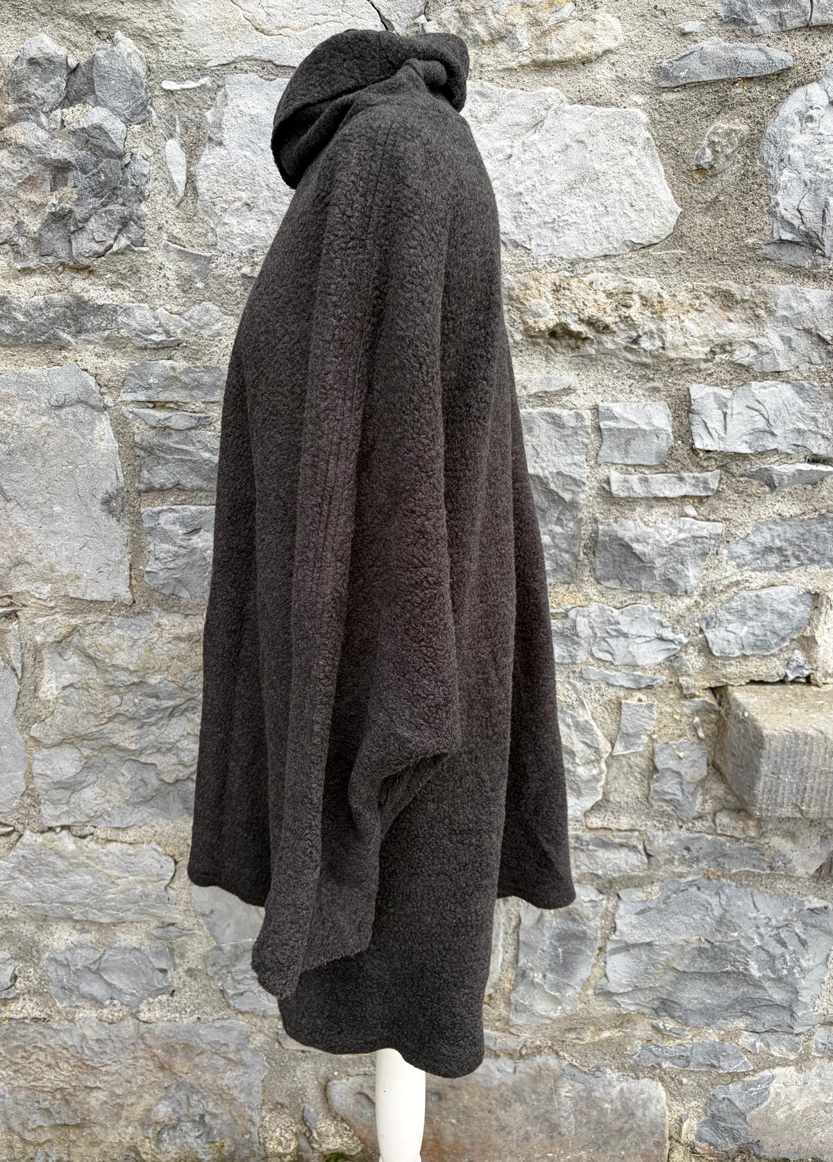 Charcoal poncho-style jumper uk 14-18