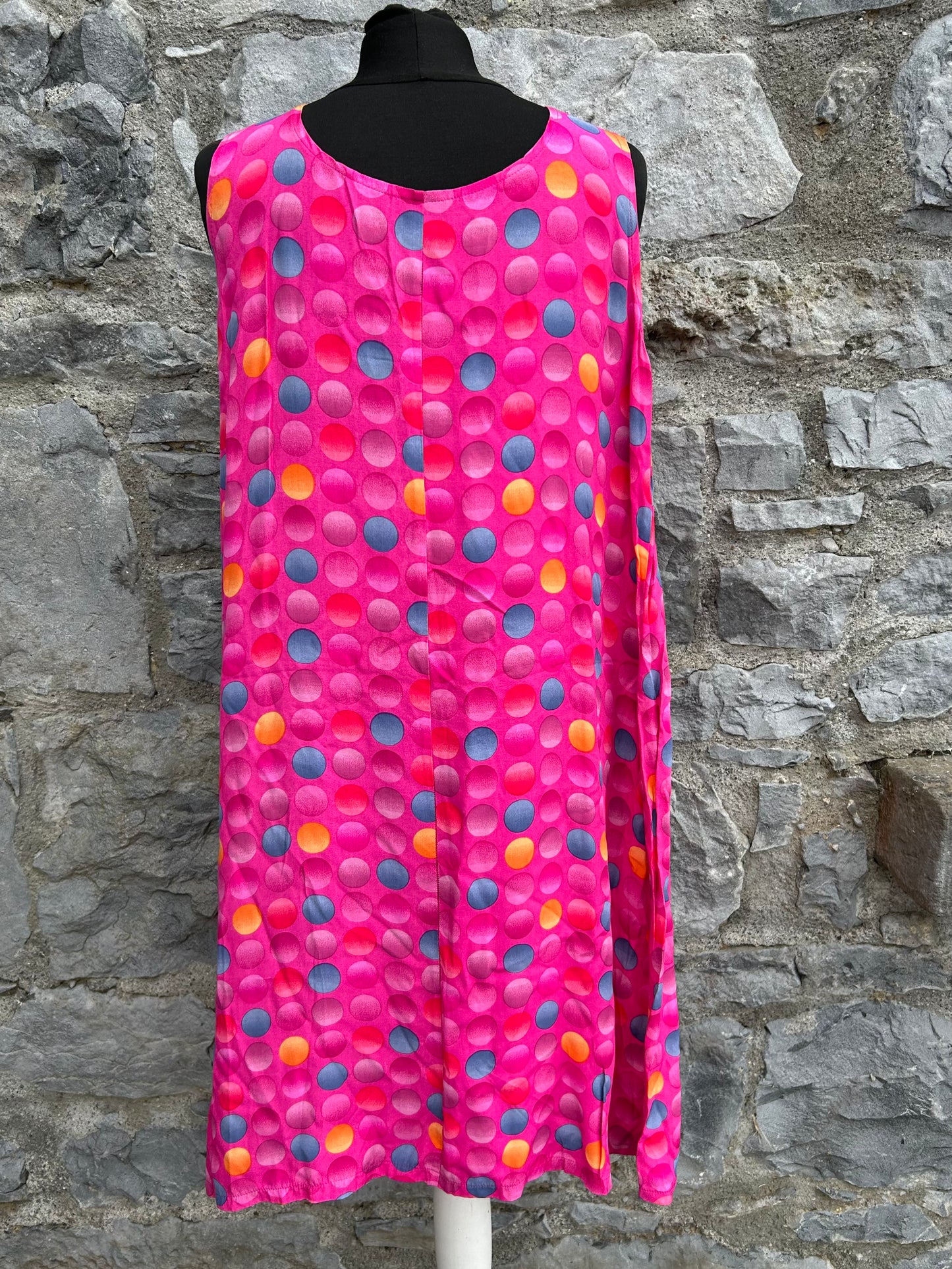 Mega dots pink dress uk 14