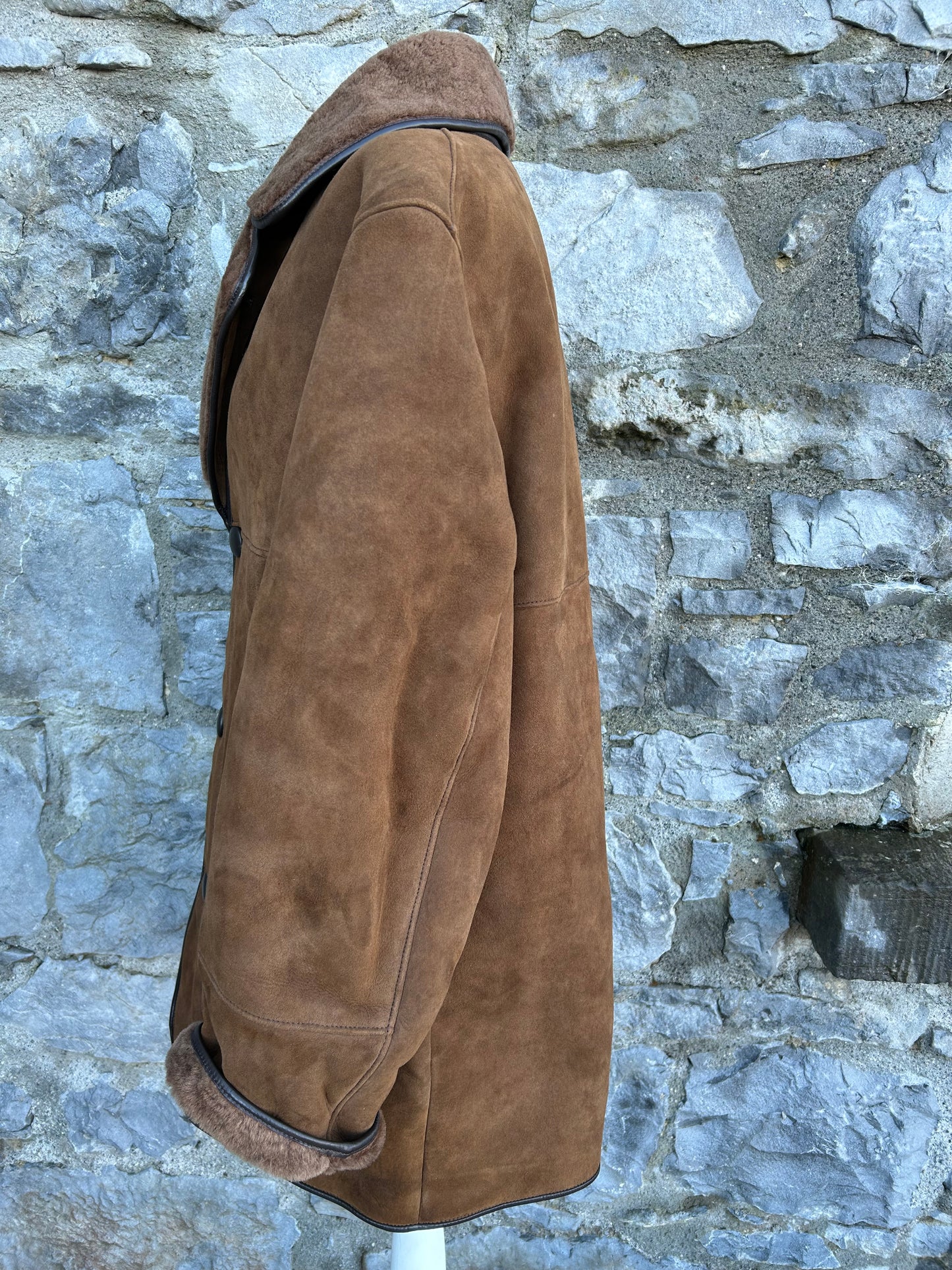 80s brown sheepskin coat Medium