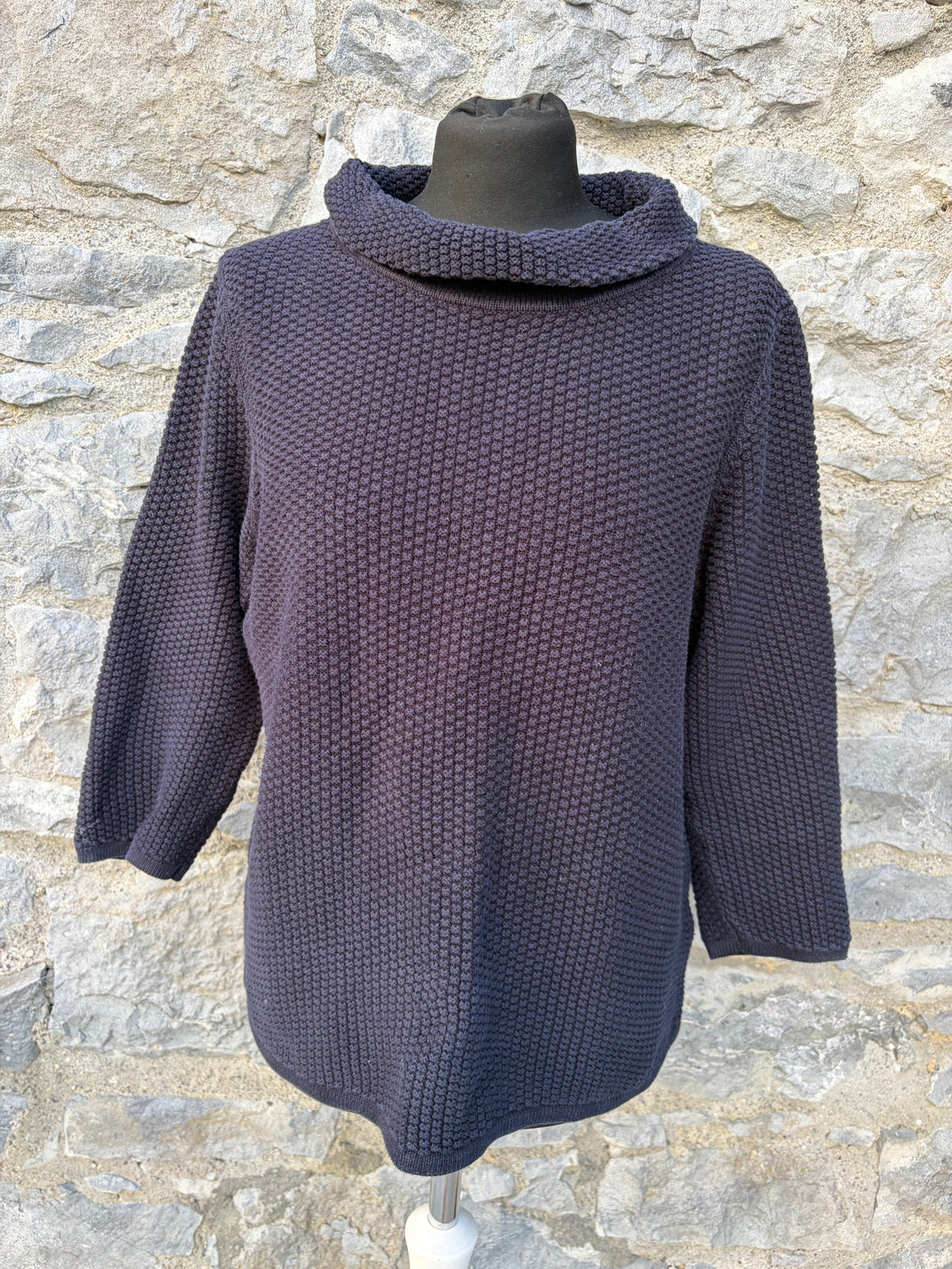 Cowl neck textured knit jumper uk 14