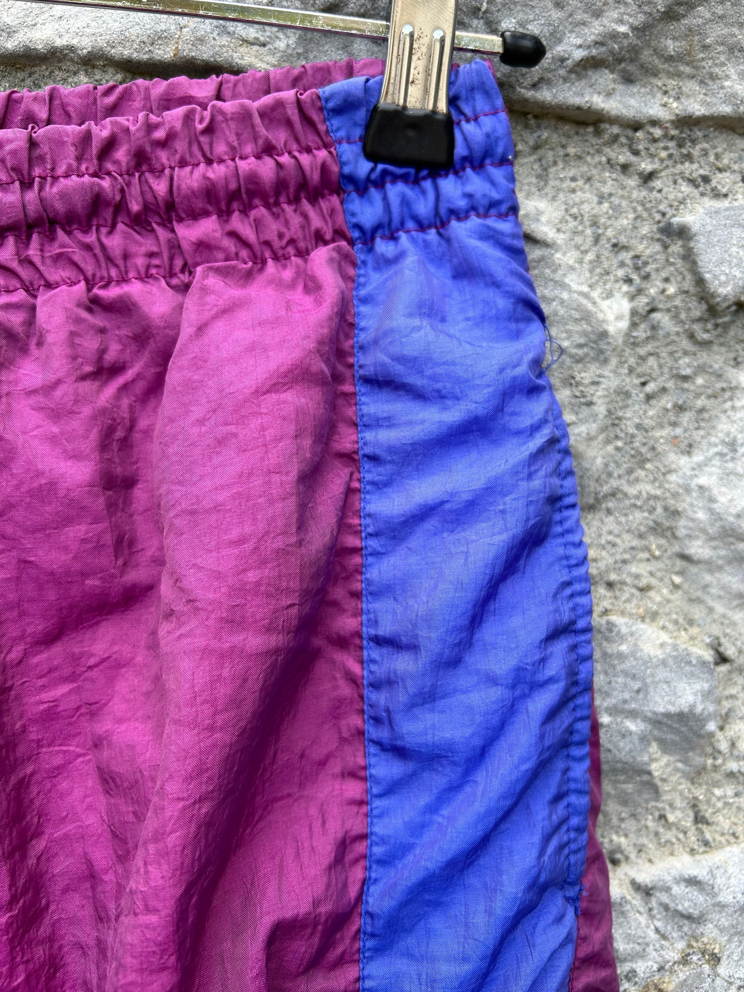 80s Pink&purple shell pants Large