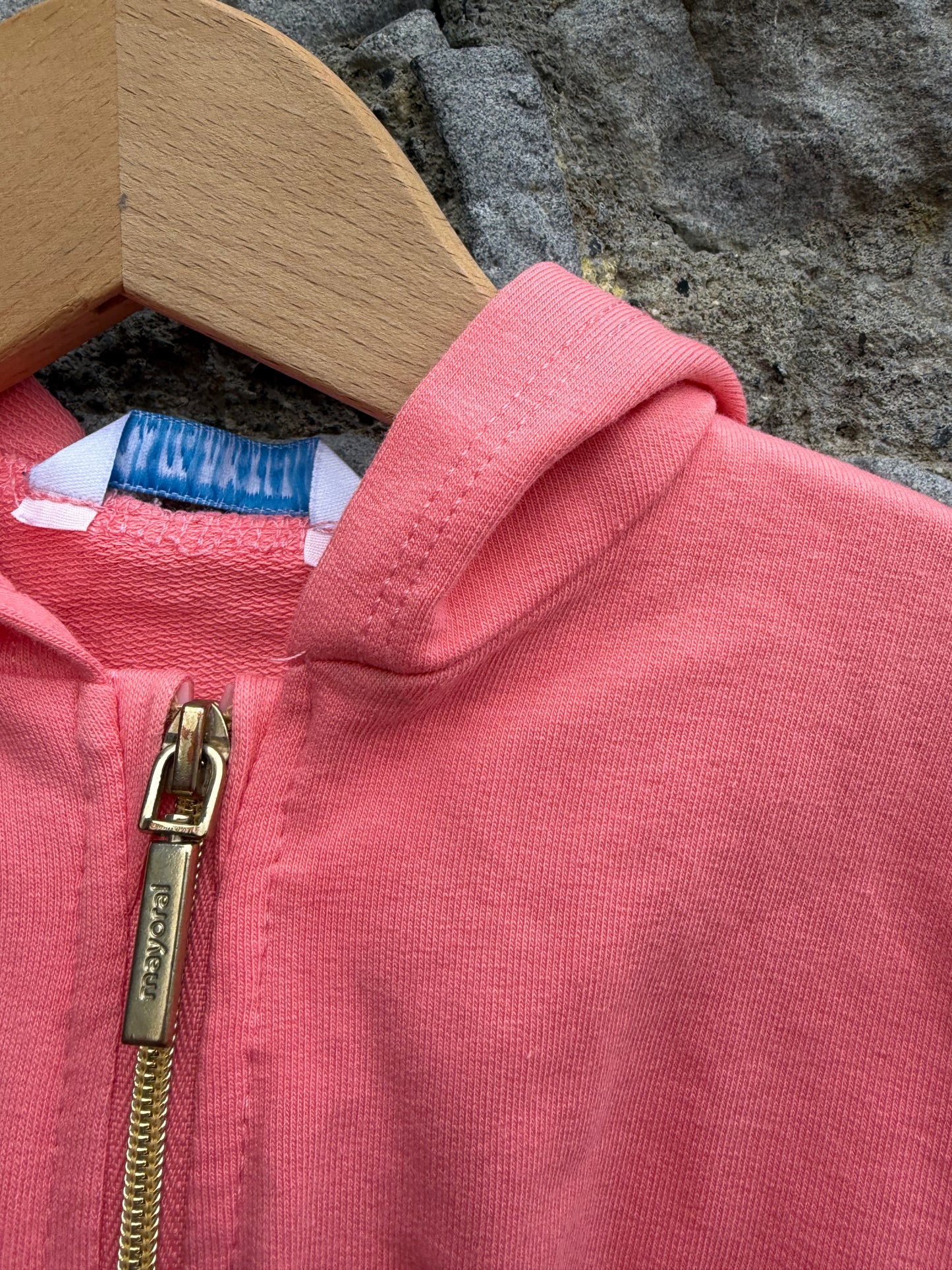Coral hoodie  3-6m (62-68cm)