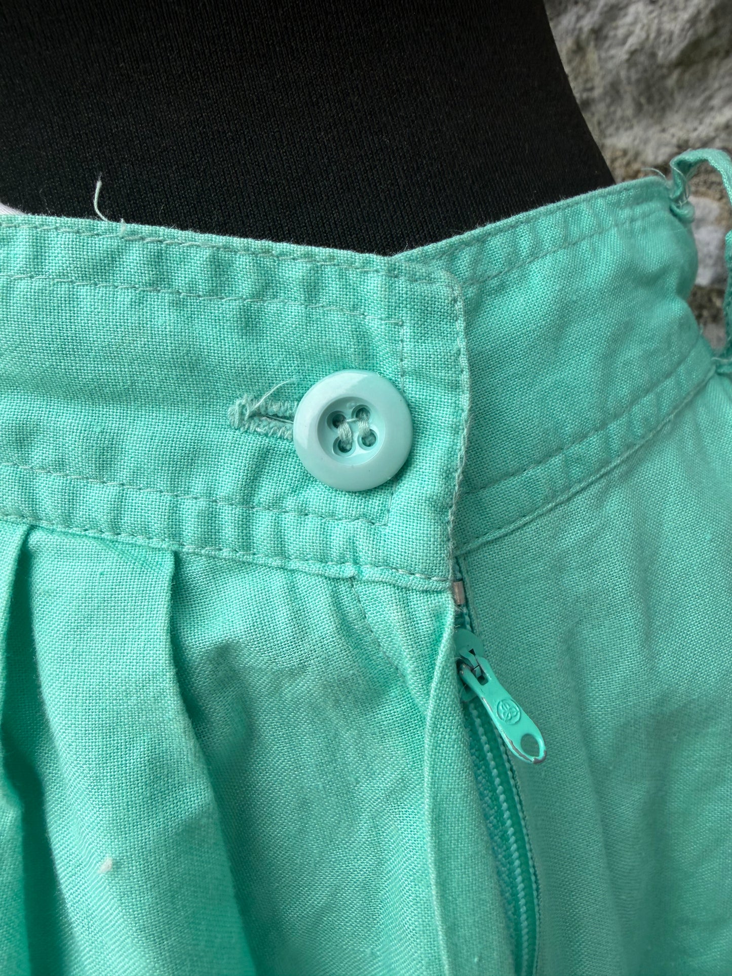 80s green skirt uk 10