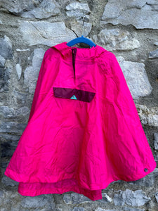 Pink raincoat poncho 4-6y (104-116cm)