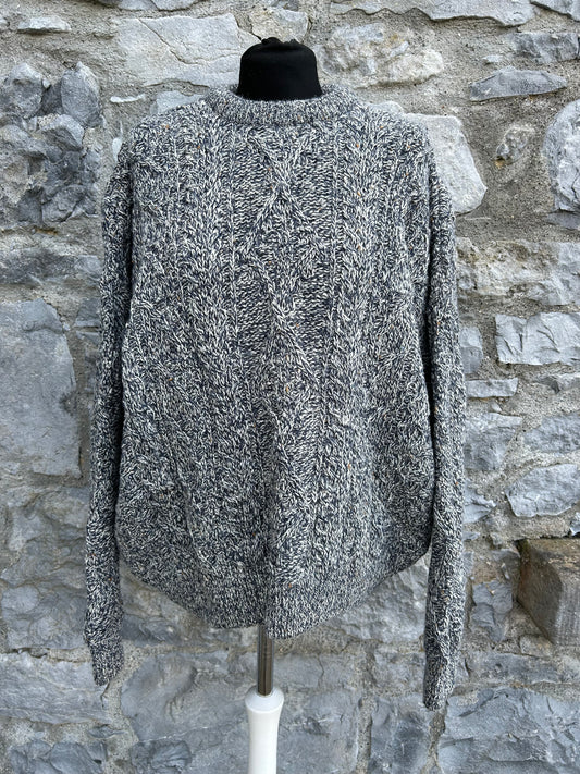 Grey cable jumper Large