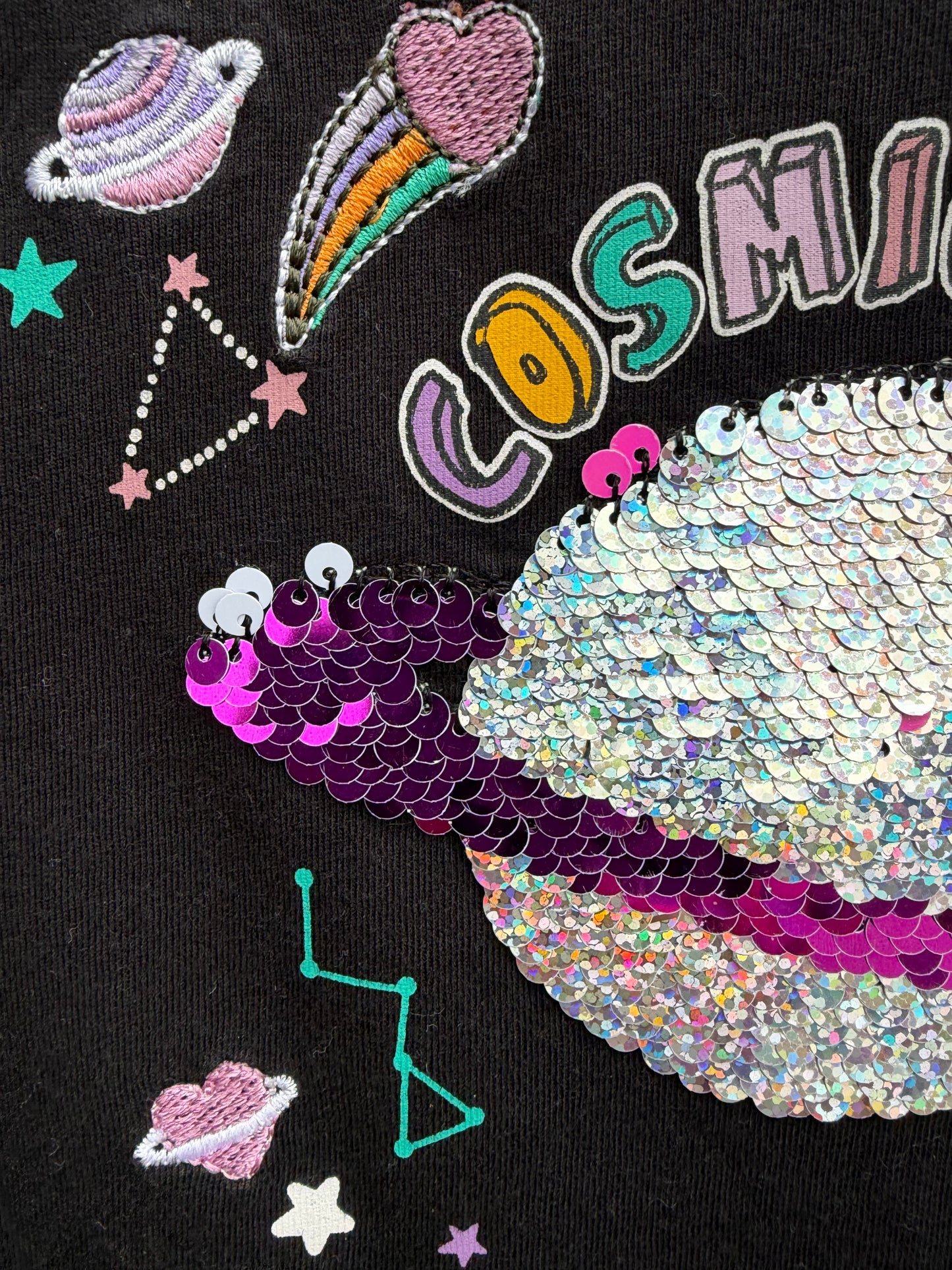 Cosmic vibes sequin top 6-7y (116-122cm)