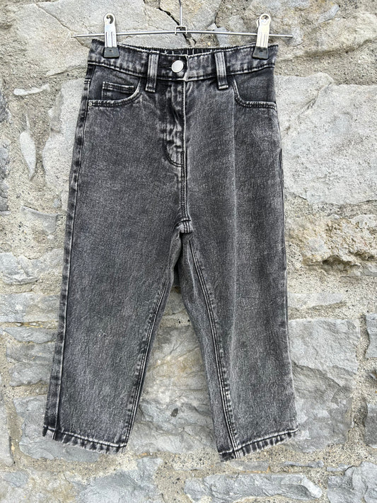 Charcoal acid wash jeans  4y (104cm)