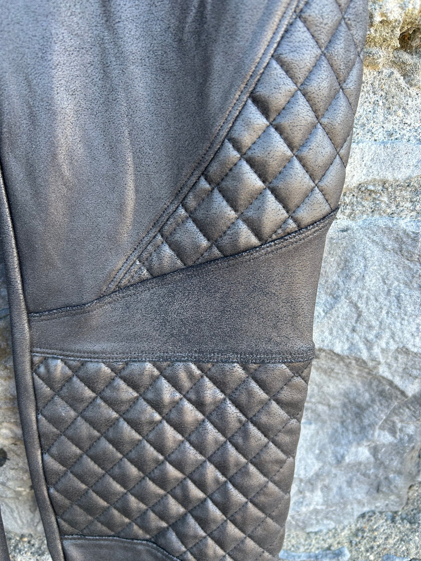 Faux Leather Moto Leggings uk 8-10