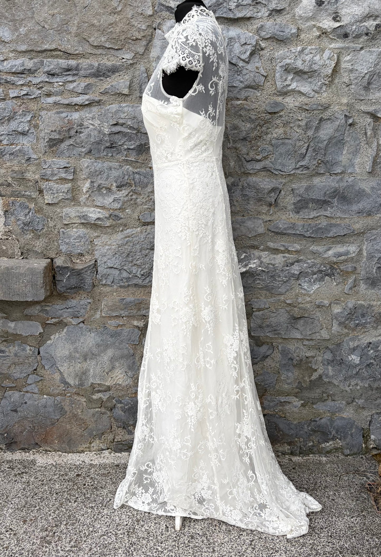90s ivory wedding dress uk 10