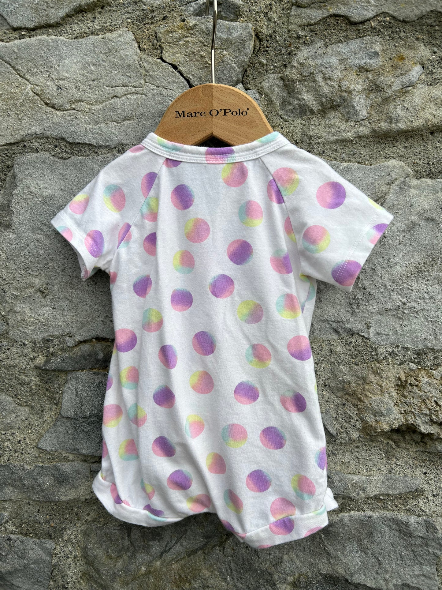 Big dots white rompers  3-6m (62-68cm)