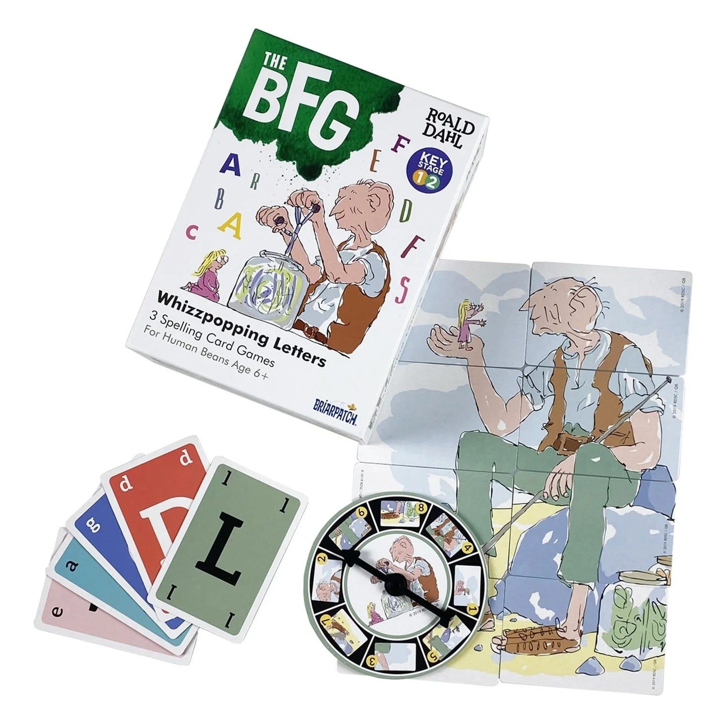 The BFG spelling card game