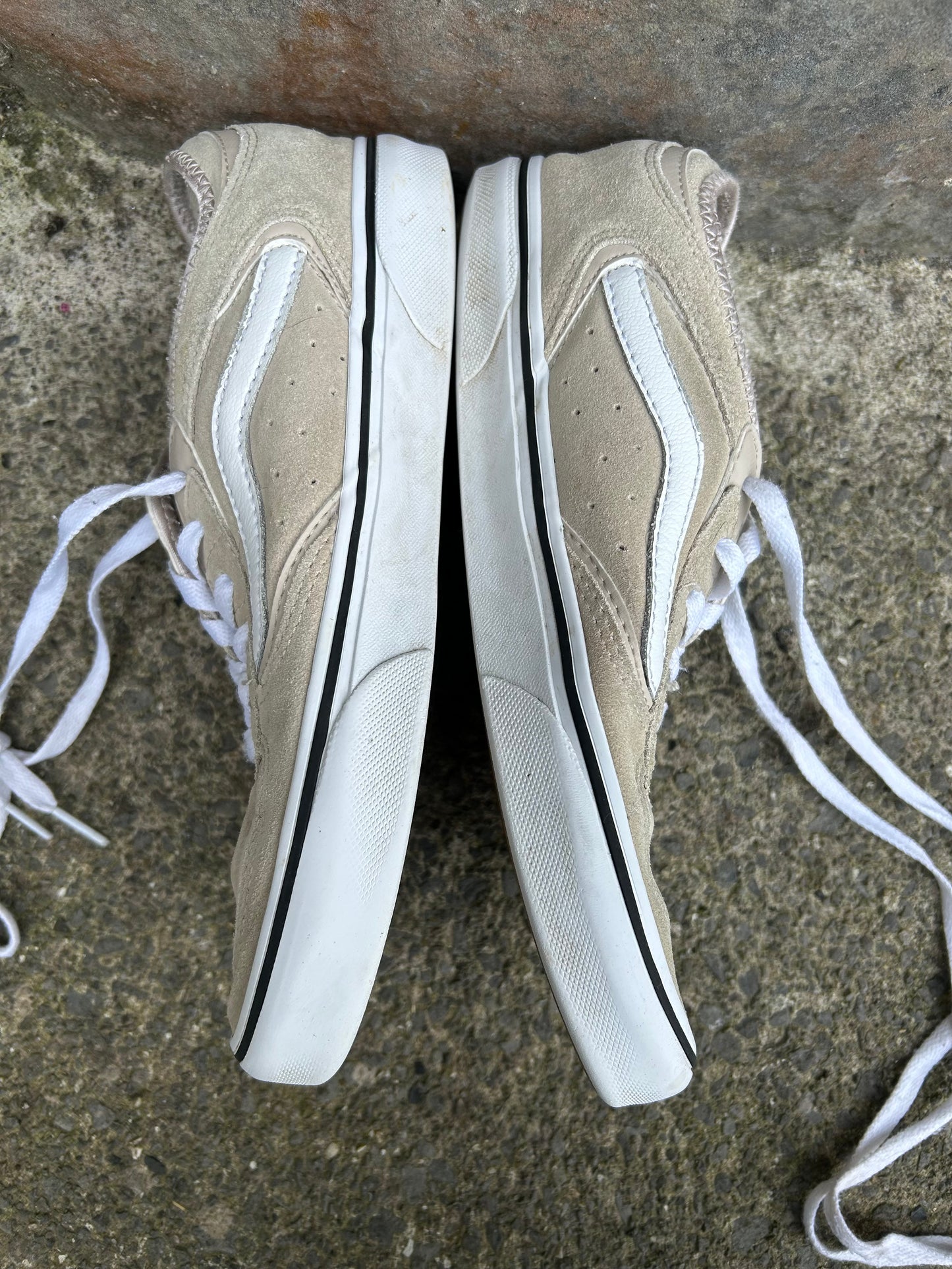 Beige suede trainers  uk 6 (eu 39)