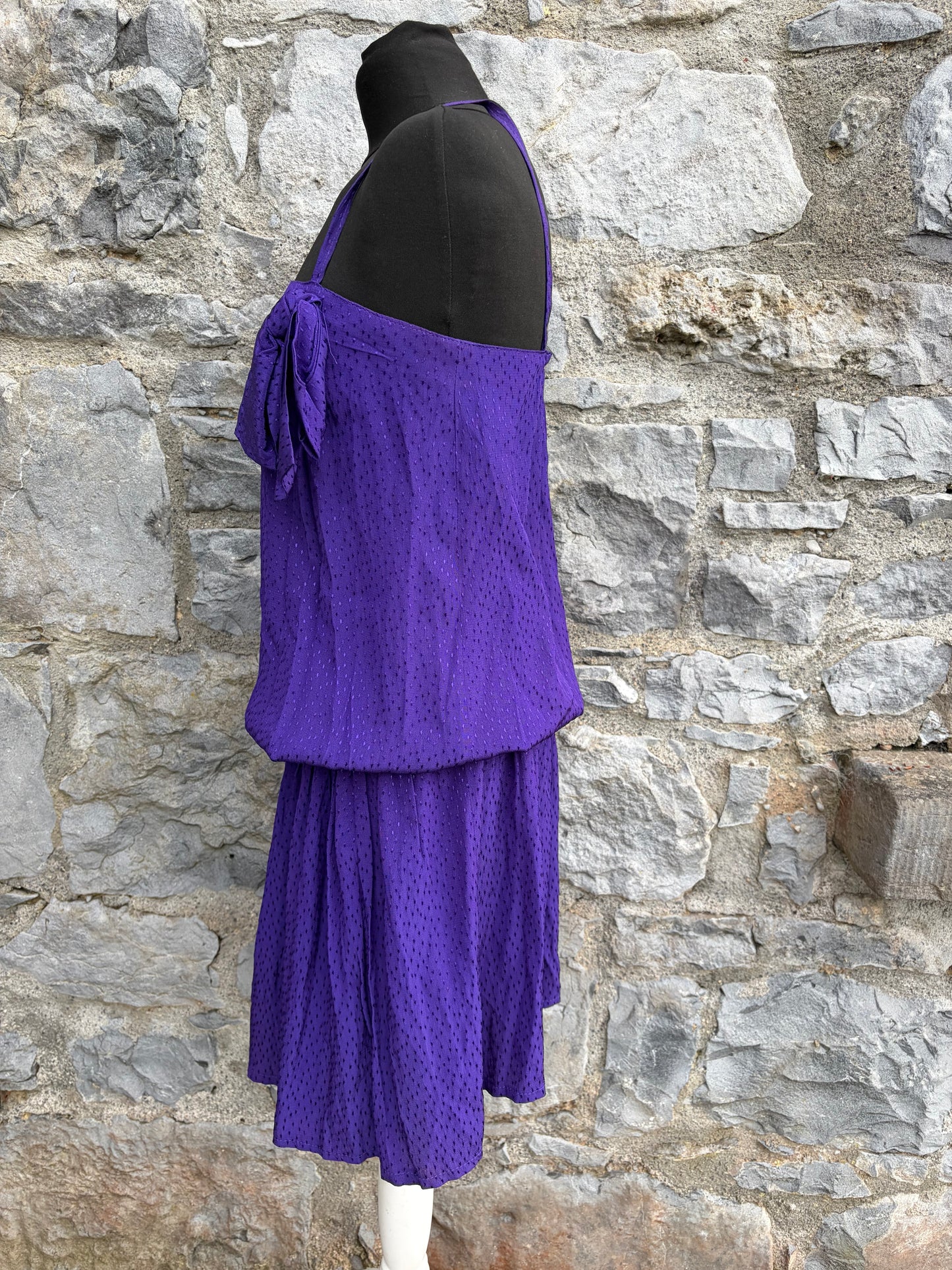 80s purple dress uk 8-10