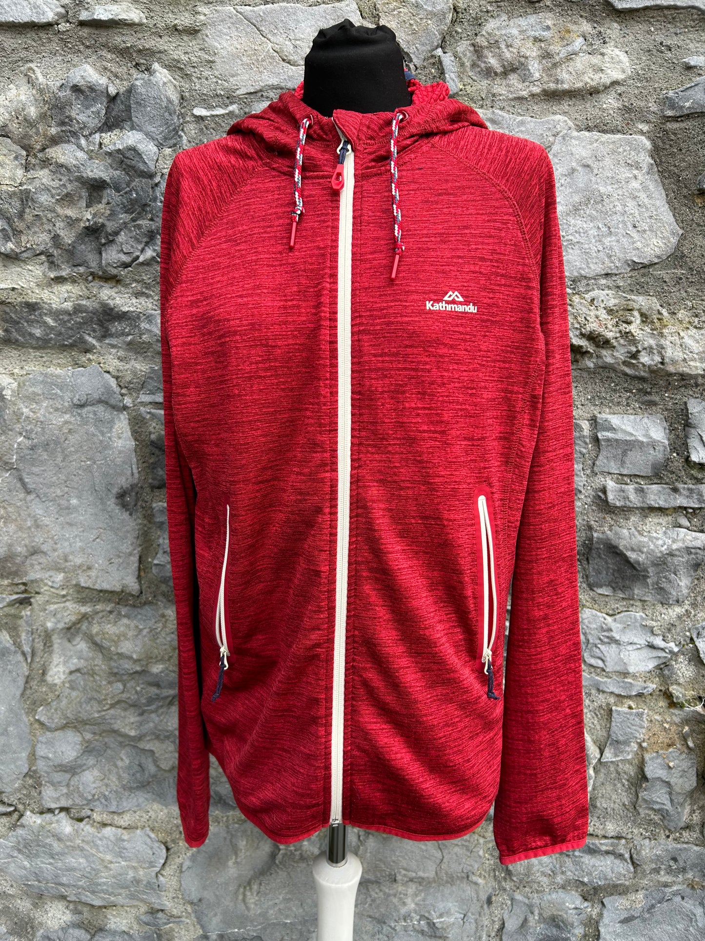 Maroon melange hoodie uk 14-16