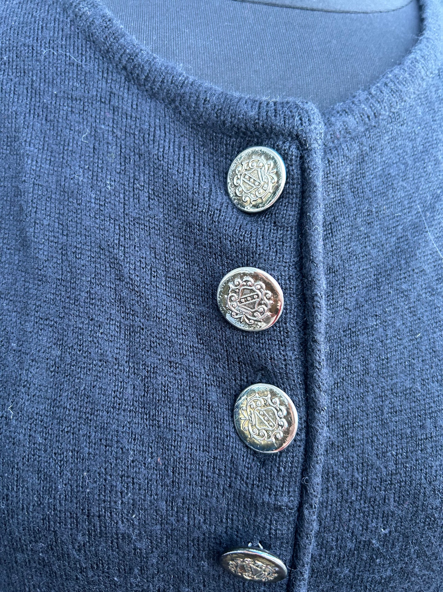 90s black long cardigan uk 12