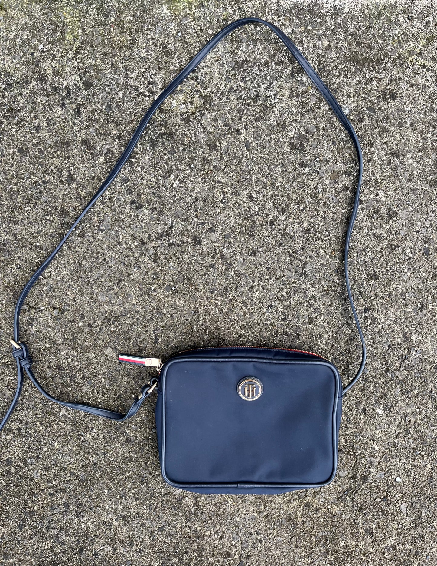 TH black crossbody bag