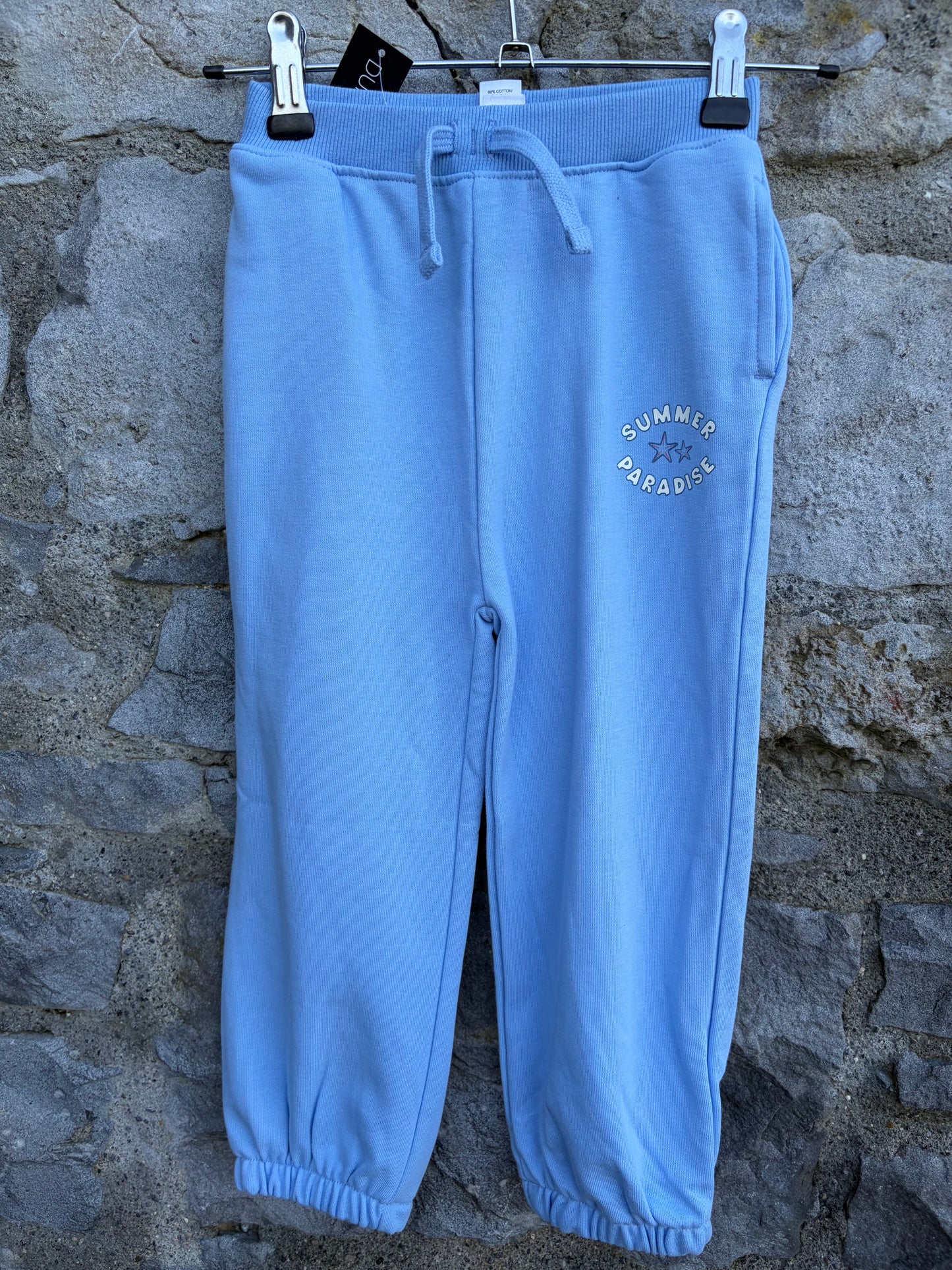 Summer blue sweat pants 3-4y (98-104cm)