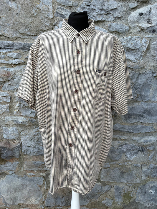 90s Ralph Lauren brown check shirt XL