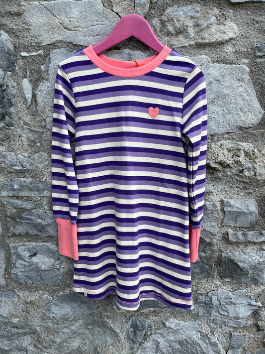 Heliotrope Stripes School Dress  5y (110cm)