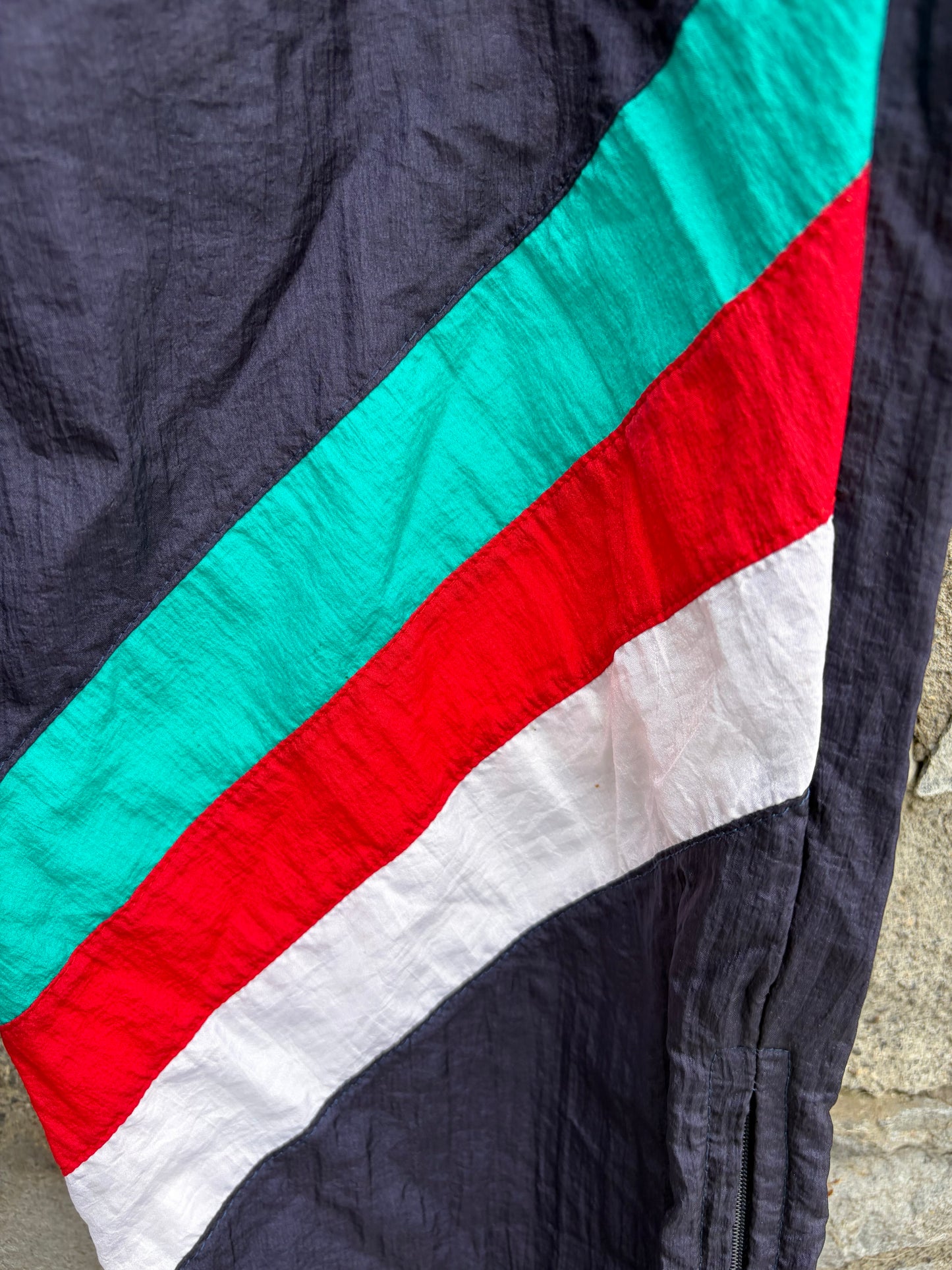 80s navy shell pants Large