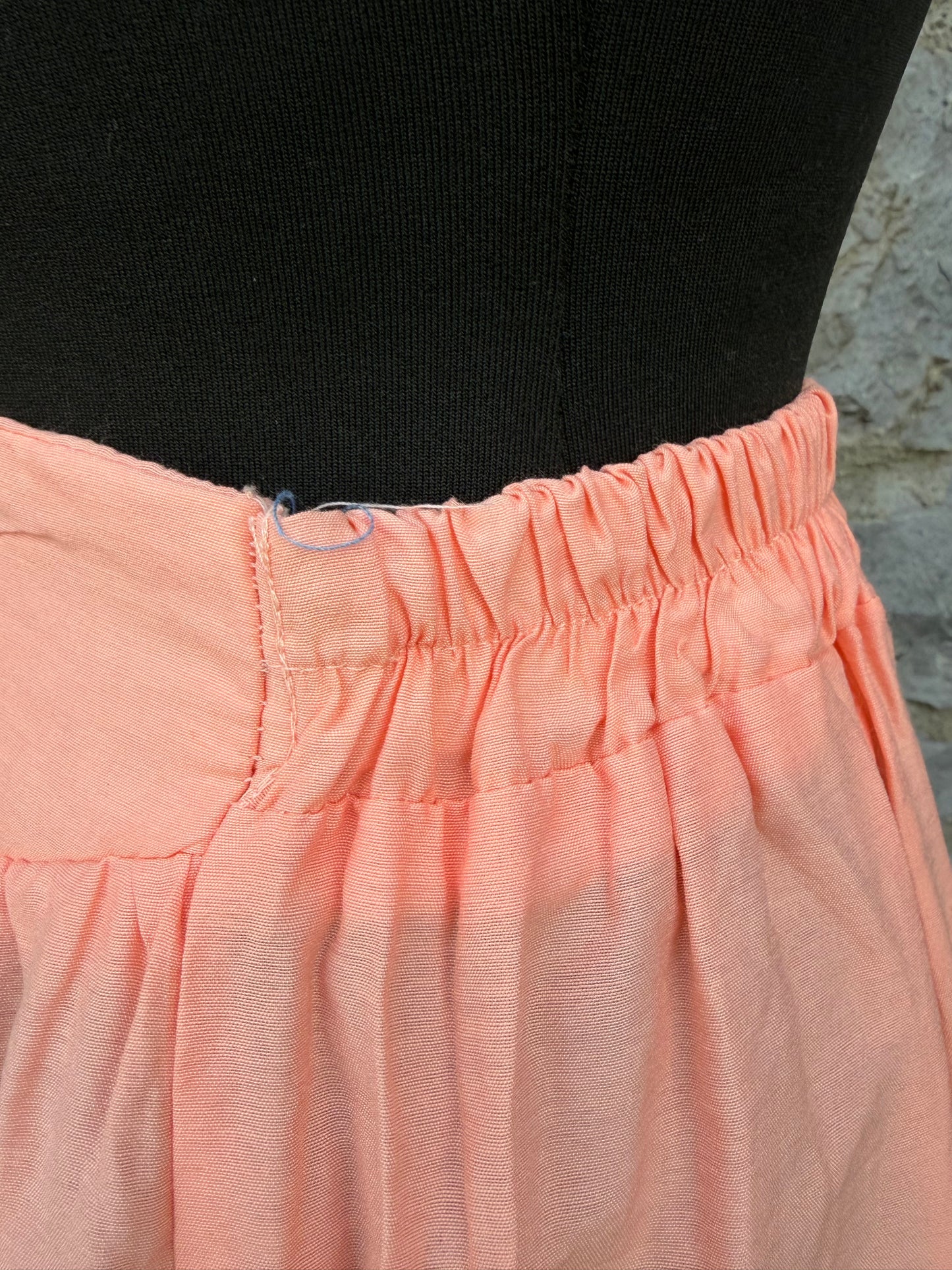80s peach skirt uk 6-8