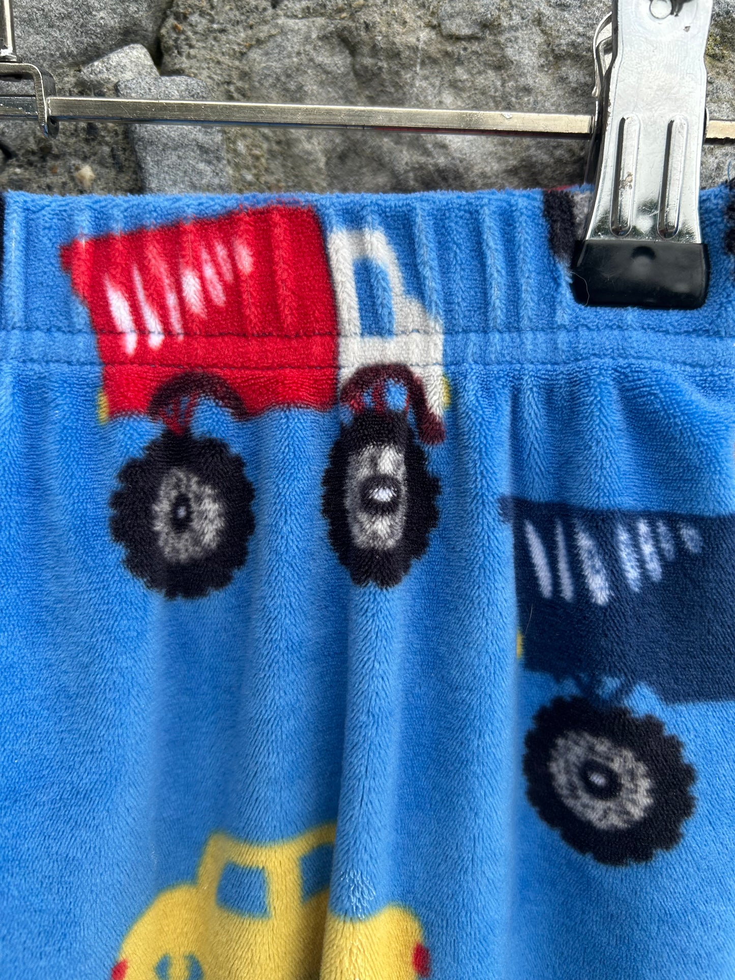 Vehicles blue fleece pj  4-5y (104-110cm)