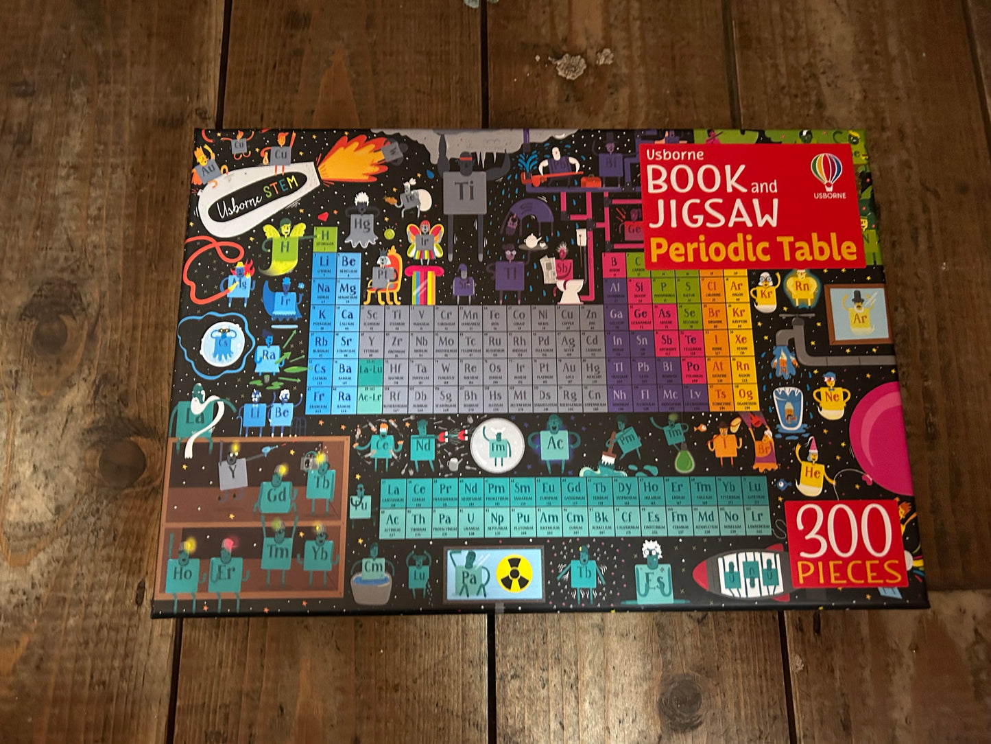 Book and jigsaw periodic table