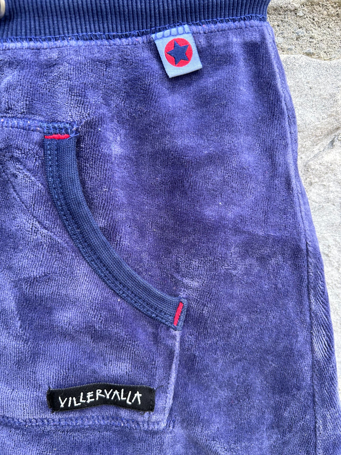 Purple velour skirt  4-5y (104-110cm)