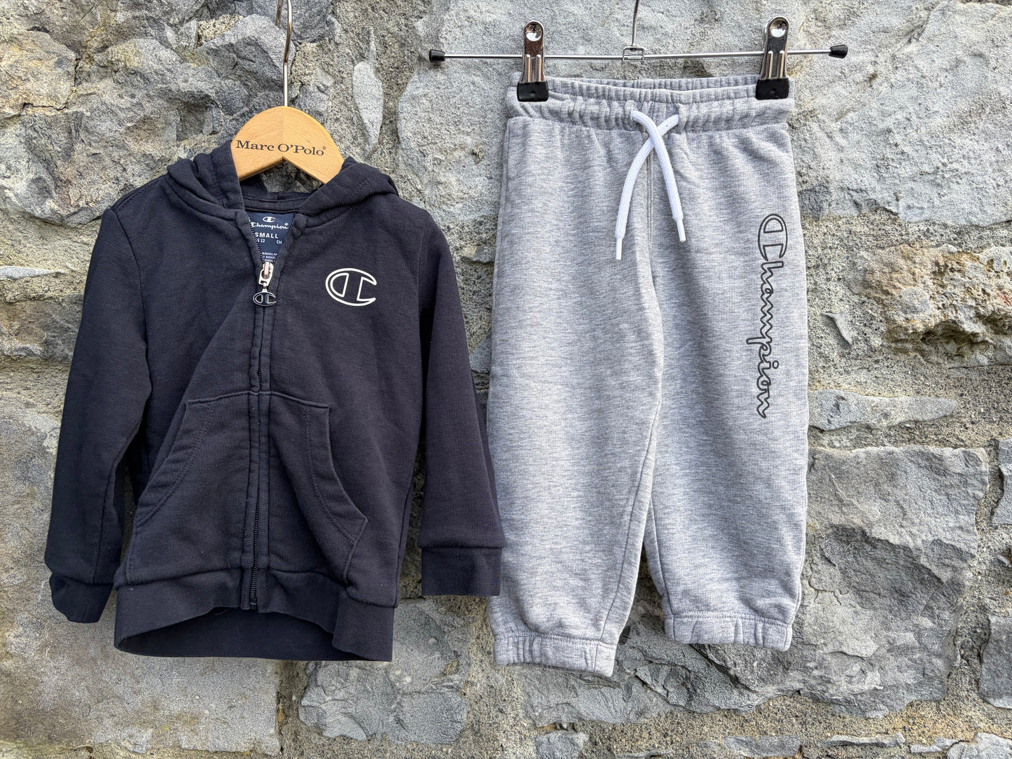 Navy&grey track suit  9-12m (74-80cm)