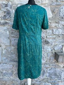 Green&floral reversible dress uk 10