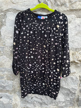 Load image into Gallery viewer, Spotty black tunic  2-3y (92-98cm)
