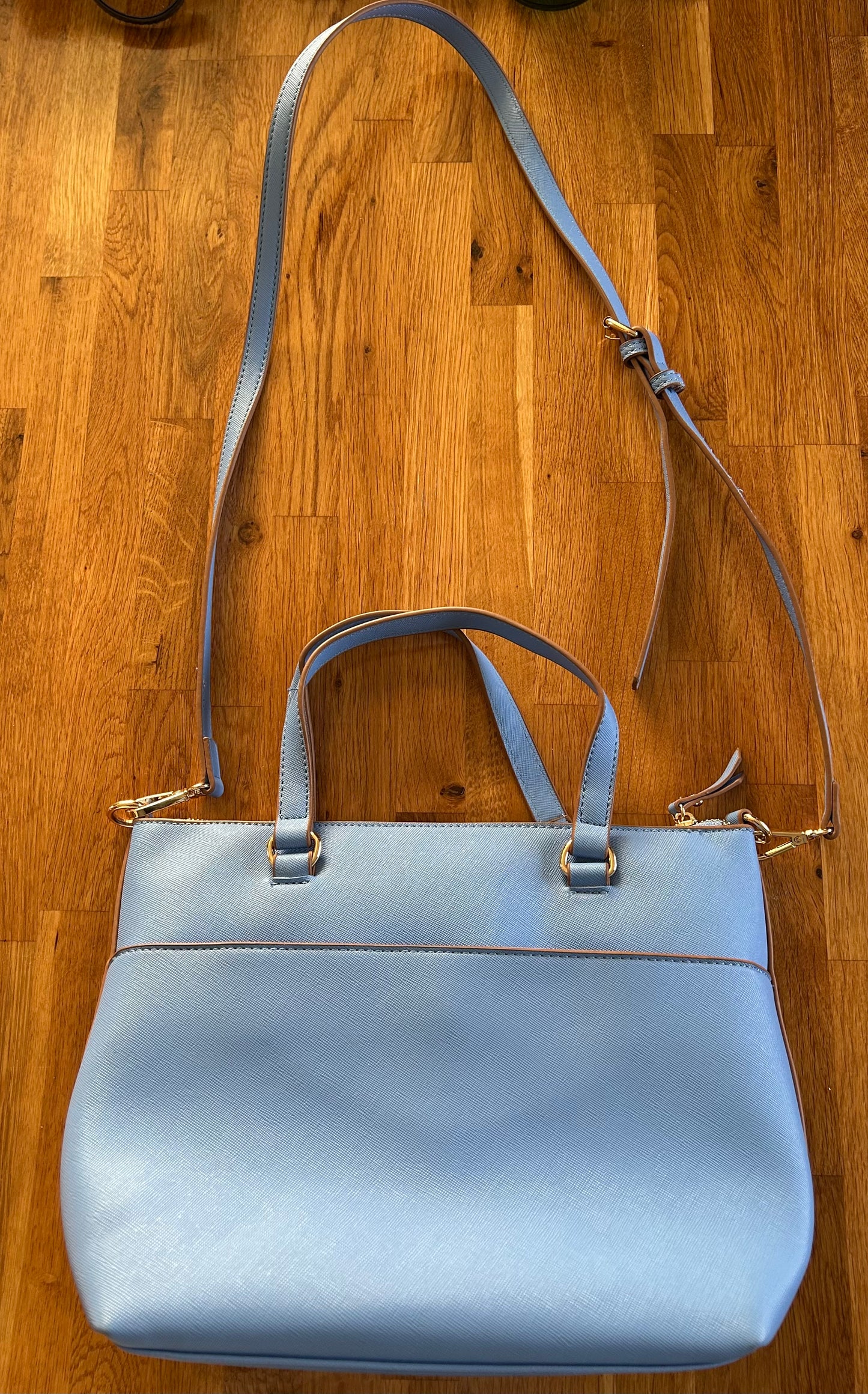 Blue handbag